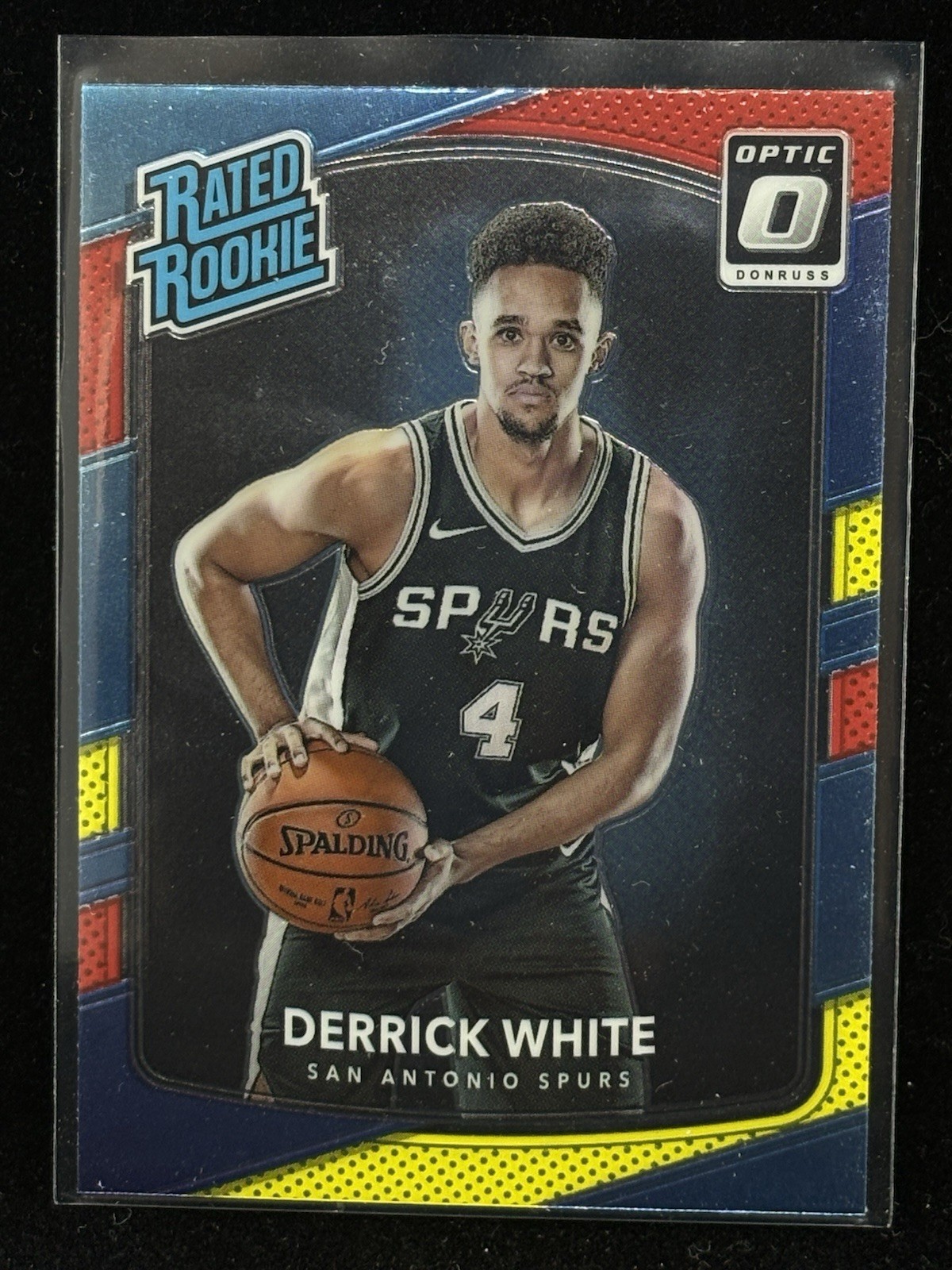 2017-18 Panini Donruss Optic - Rated Rookie Derrick White #172 Red & Yellow (RC)