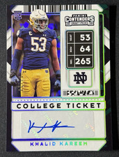 2020 Panini Contenders Draft Picks - College Ticket Autographs Khalid Kareem /23