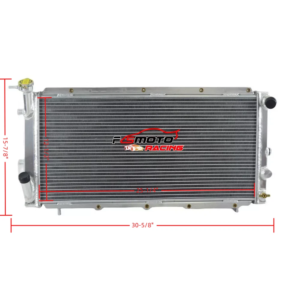 Radiador todo aluminio para Subaru Loyale L SERIES WAGON 1991-1994 1,8 L 4 cilindros MT Foto 2 de 4