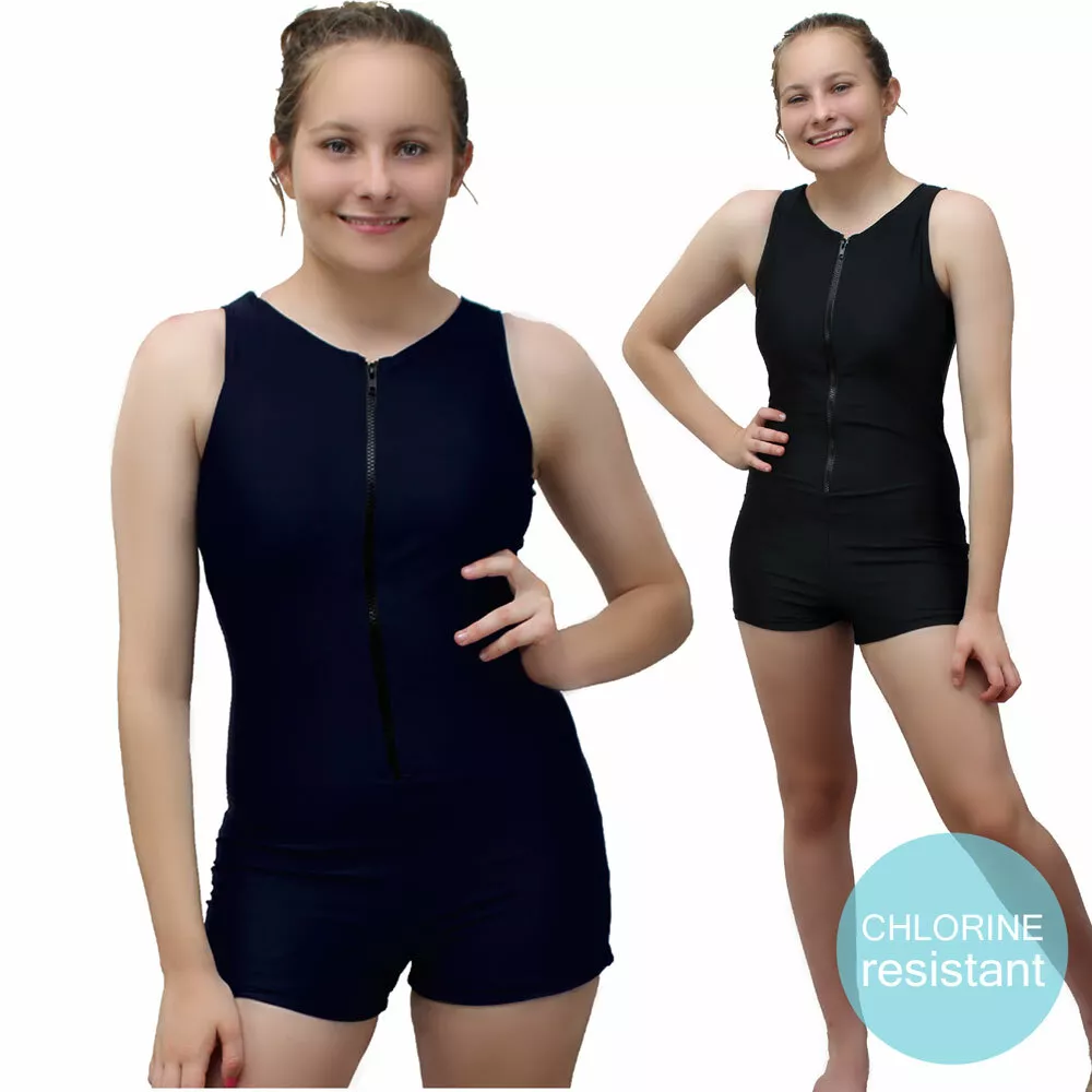 Womens boyleg one shop piece swimsuit