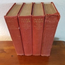 The writings of Mark Twain vol 5, 6, following equator  7, 8, roughing it   4bks