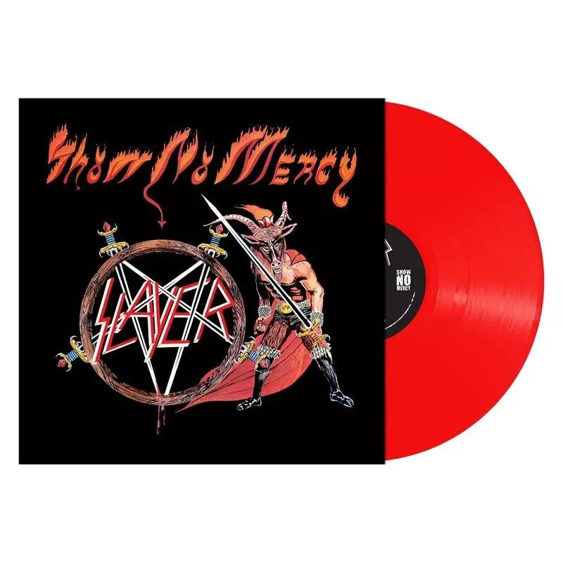 Slayer - SHOW NO MERCY - Виниловая пластинка КРАСНОГО цвета, выпущенная компанией Ltd - НОВАЯ И ЗАПЕЧАТАННАЯ!!