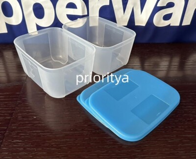 Tupperware Freezer Mates Rectangular Container 700ml Set of 2