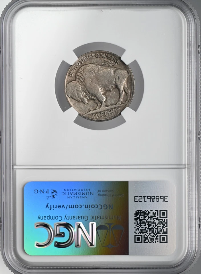 1918-D 5C BUFFALO NICKEL NGC F15 #2147138-020 FRESHLY GRADED! - Image 4 of 4