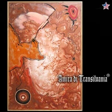 Abstract Painting Contemporary Art Fantasy Landscape Nature Planets Psychedelic