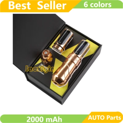 FLUX MAX Wireless Tattoo Machine Pen Strong Coreless Motor 2000mAh Battery Kit