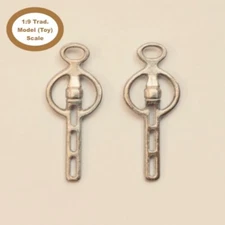 HORSING AROUND Traditional 1:9 Model Horse Scale LIVERPOOL THREE SLOT BIT Silver