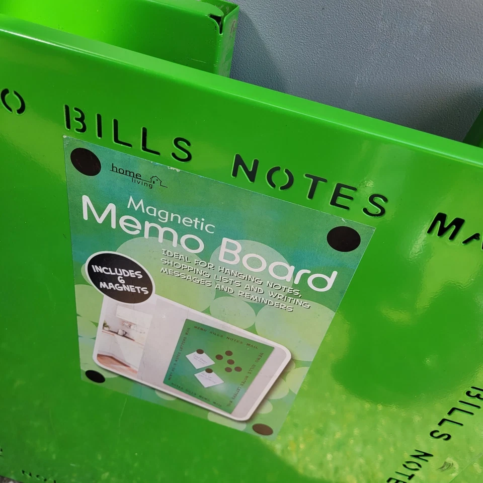 Set Of 4 Home Living Magnetic Memo Boards Green - Image 4 of 4