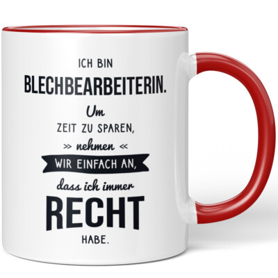 Ich bin Blechbearbeiterin Um Zeit zu sparen nehmen wir an dass immer 10006304435