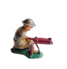 Barclay B9 No 701 Machine-Gunner, Kneeling with Red Machine Gun 5th we have