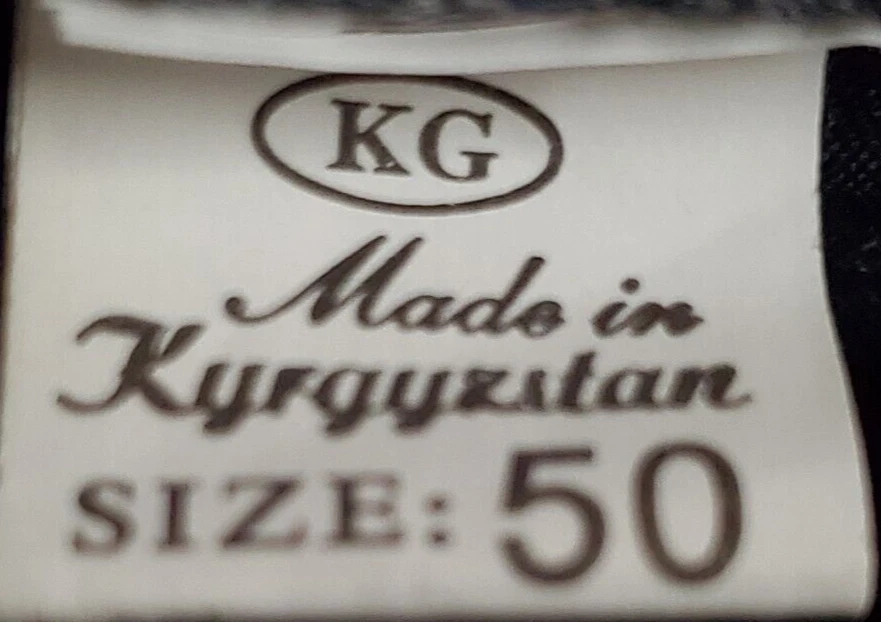 Chapón Kazajo Kirguís Uzbeko Auténtico KG Hecho en Kirguistán Talla 50 EE. UU. Mediano Foto 3 de 3