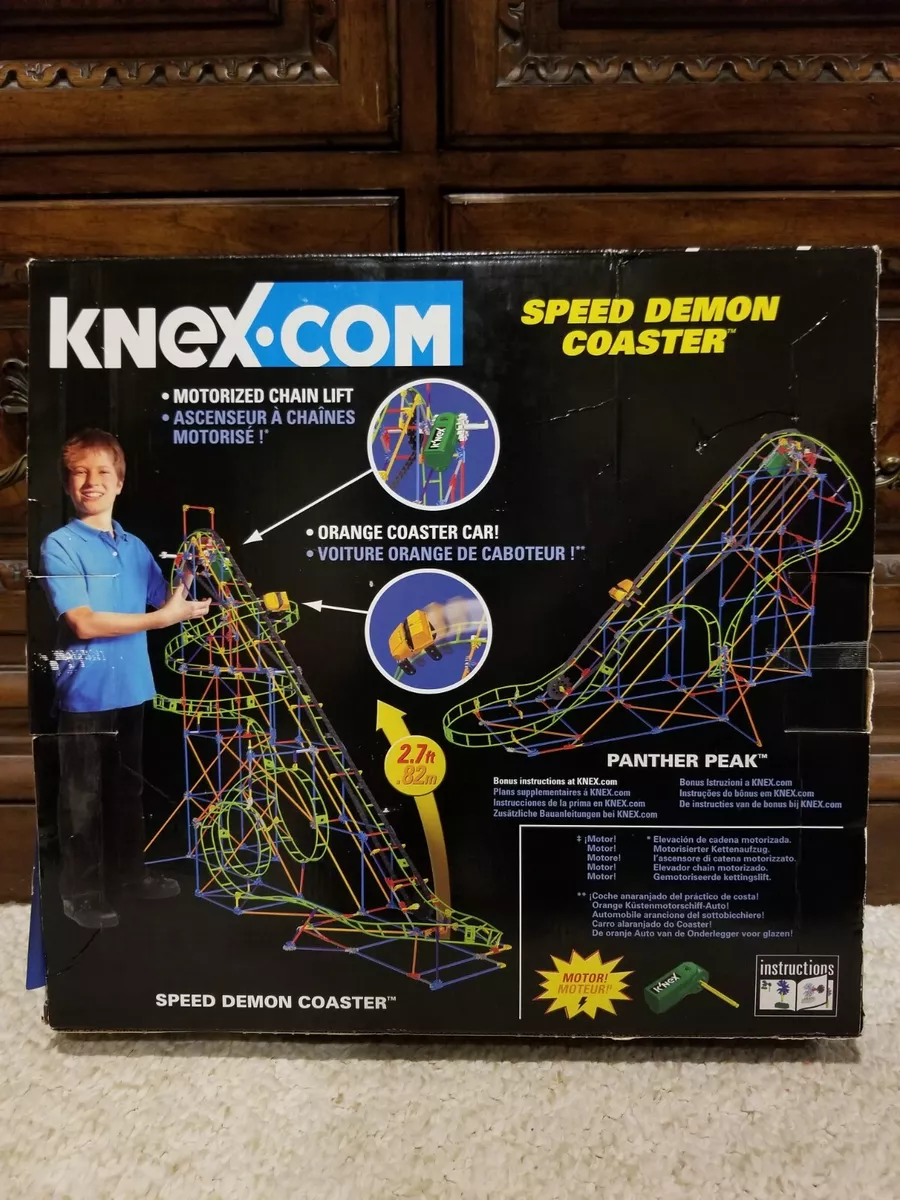 OPEN BOX K nex Speed Demon Coaster Missing Yellow Coaster Car