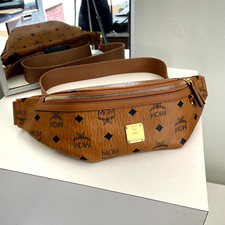 MCM - Cognac Visetos Belt Bag Small  FOMO  fomo585  fomoroc