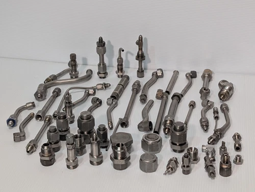 Lot of 40+ Assorted Connectors, Adapters, Valves, Fittings, Nozzles, More