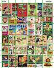 N029 DAVE'S DECAL N SCALE STEAM ERA SIGNS 1880's-1930's Carnation Beers DRY GOOD