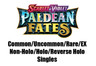 Pokemon TCG SCVI Paldean Fates [PAF] C/UC/R/EX Non-holo reverse holo - You Pick
