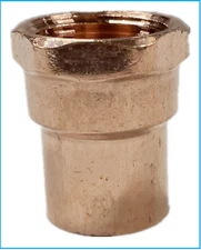 EZ-FLUID Plumbing 1/2" C X FIP Female Adapter LF Sweat Solder Copper Fitting (1)