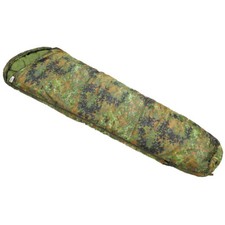 Schlafsack Mumienschlafsack Outdoor Biwak Camping -10&deg;C - +15&deg;C  Bw Flecktarn