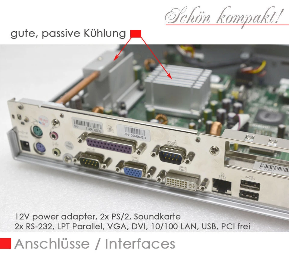 Computer 1Ghz Windows 98 40GB Ide HDD Dvd-Rom RS-232 Serial Lpt Parallel Dvd-Rw - Image 4 of 4