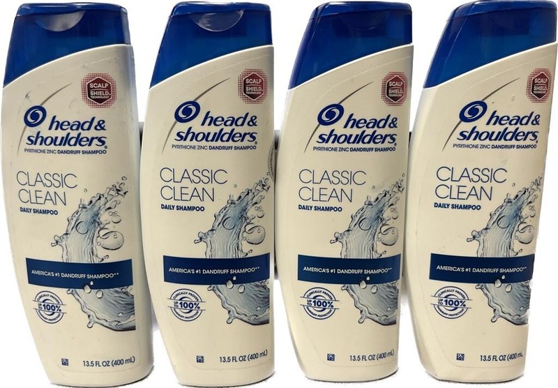 4 PACK HEAD & SHOULDERS CLASIC CLEAN DAILY SHAMPOO 13.5 FL.OZ EA 54 FL.OZ TOTAL