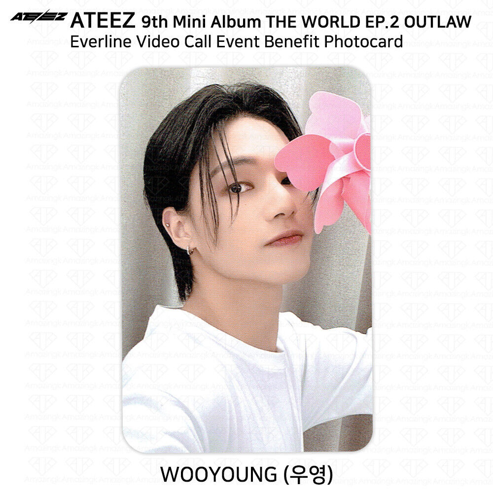 ATEEZ THE WORLD EP.2 OUTLAW Fan Sign Event Benefit Photocard Minirecord  Everline