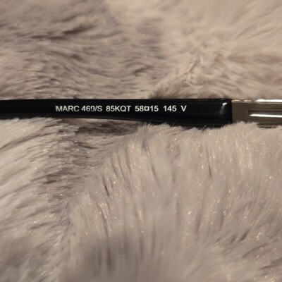 Marc Jacobs Black and Silver Sunglasses Brand New in Case | eBay display picture 1
