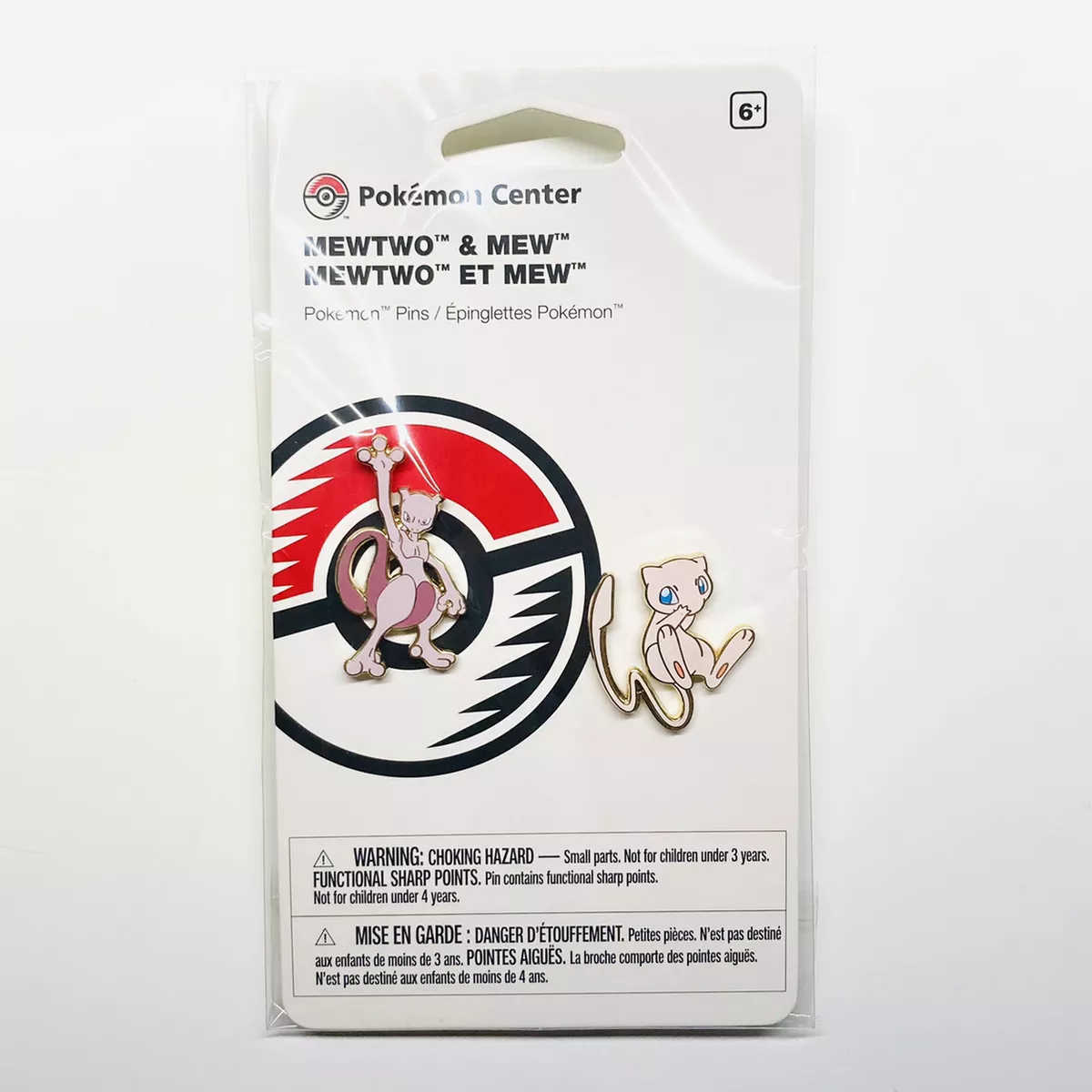 Mewtwo & Mew Pokémon Pins (2-Pack)