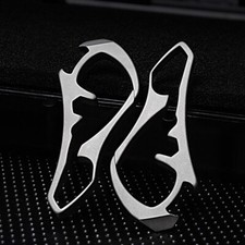 EDC Titanium Alloy Keychain Carabiner Waist Fast Hanging Buckle with Key Ring