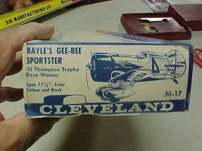Vintage CLEVELAND Models Wood Kit  - 1931 BYLE'S Gee Bee Sportster