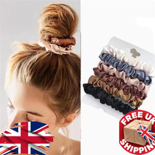 6Pcs Premium Satin Hair Scrunchies Set
