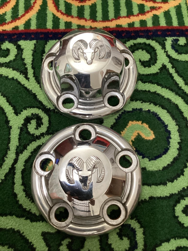 Dodge Ram 1500 1994-2003 camioneta pickup OEM tapa central cromada P/n 52038267 1 pieza Foto 3 de 4