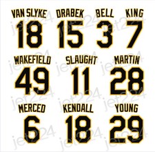 Pittsburgh Pirates STICKER DECAL 1990's stars Van Slyke Bell Kendall Wakefield +