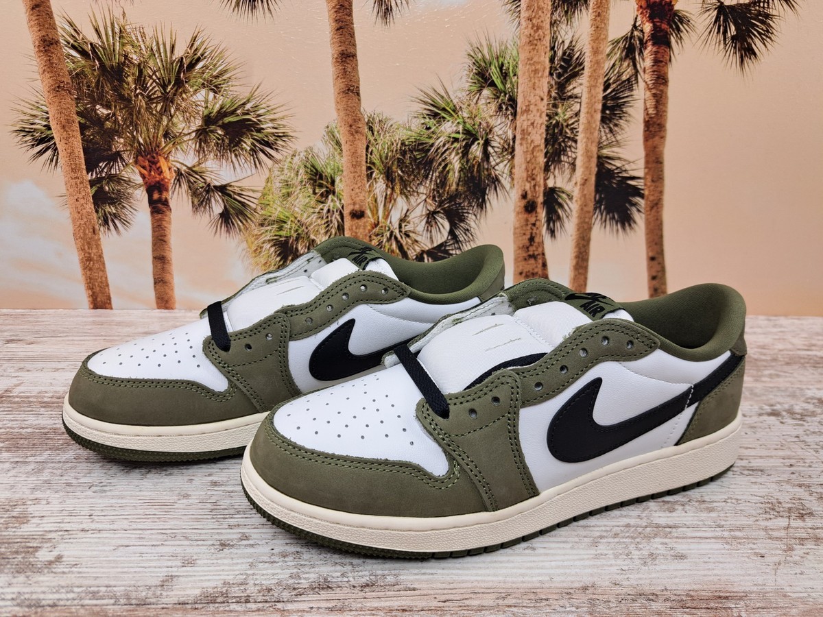 Nike Air Jordan 1 Retro Low OG GS Medium Olive Black HQ6999 200