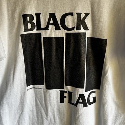 Vintage 1985/1990's Black Flag SST Records T-Shirt White Punk Rock