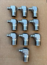 Lot of 10: 1/4 1/2 Swagelok Stainless Steel Elbows SS-400-2-8 No Nuts/Ferrules