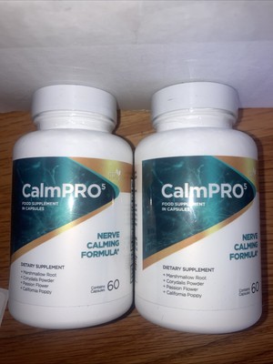 2-Pack CalmPro 5 Nerve Calming Support Formula Calm Pro 5 (180 Capsules)