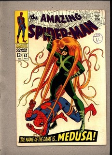 AMAZING SPIDER MAN #62_JULY 1968_VERY FINE_"NAME OF THE DAME IS...MEDUSA"!