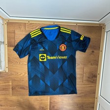 MANCHESTER UNITED 2021 2022 THIRD SHIRT FOOTBALL SOCCER ADIDAS Sz M