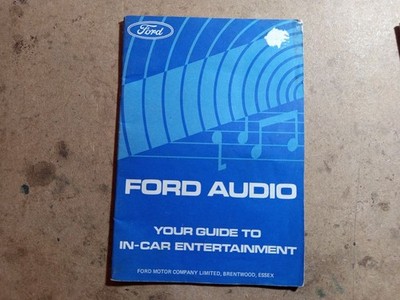 April 1982 Ford Audioguide/ Prospekt. Gutes sauberes Exemplar. 