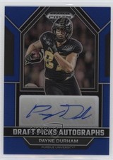 2023 Panini Prizm Draft Picks Blue 133/149 Payne Durham #DPA-PAD Auto 07lk