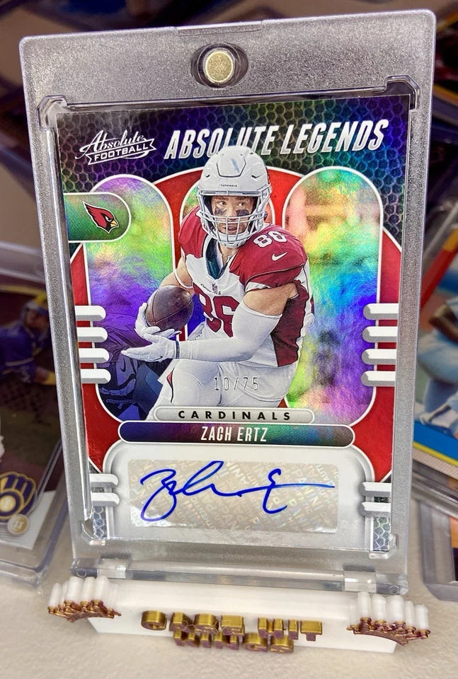 🔥ZACH ERTZ 2023 Absolute - Absolute Legends Signatures  #AL-ZE RED /75 (AU) HOF - Image 2 of 4