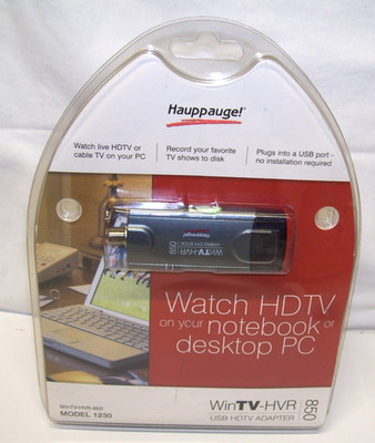 Hauppauge WinTV-HVR-850 USB Hybrid ATSC/NTSC HDTV Adapter TV Tuner