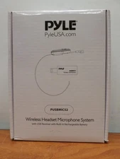 Pyle PUSBMIC52 Wireless Headset Microphone System w/ USB Receiver & Rechargeable