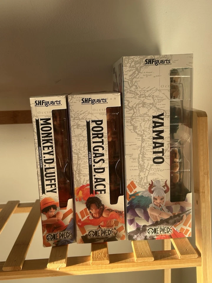 One Piece Sh Figuarts Fire Fist Ace, Romance Dawn Luffy, & Yamato - Image 2 of 3