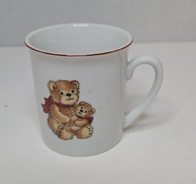 Lucy And Me Enesco 1979 VTG Teddy Bear Horse Expresso Tea 2.5' Mini Coffee Mug 