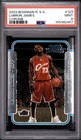 LeBron James Rookie Card 2003-04 Bowman Chrome #123 PSA 9
