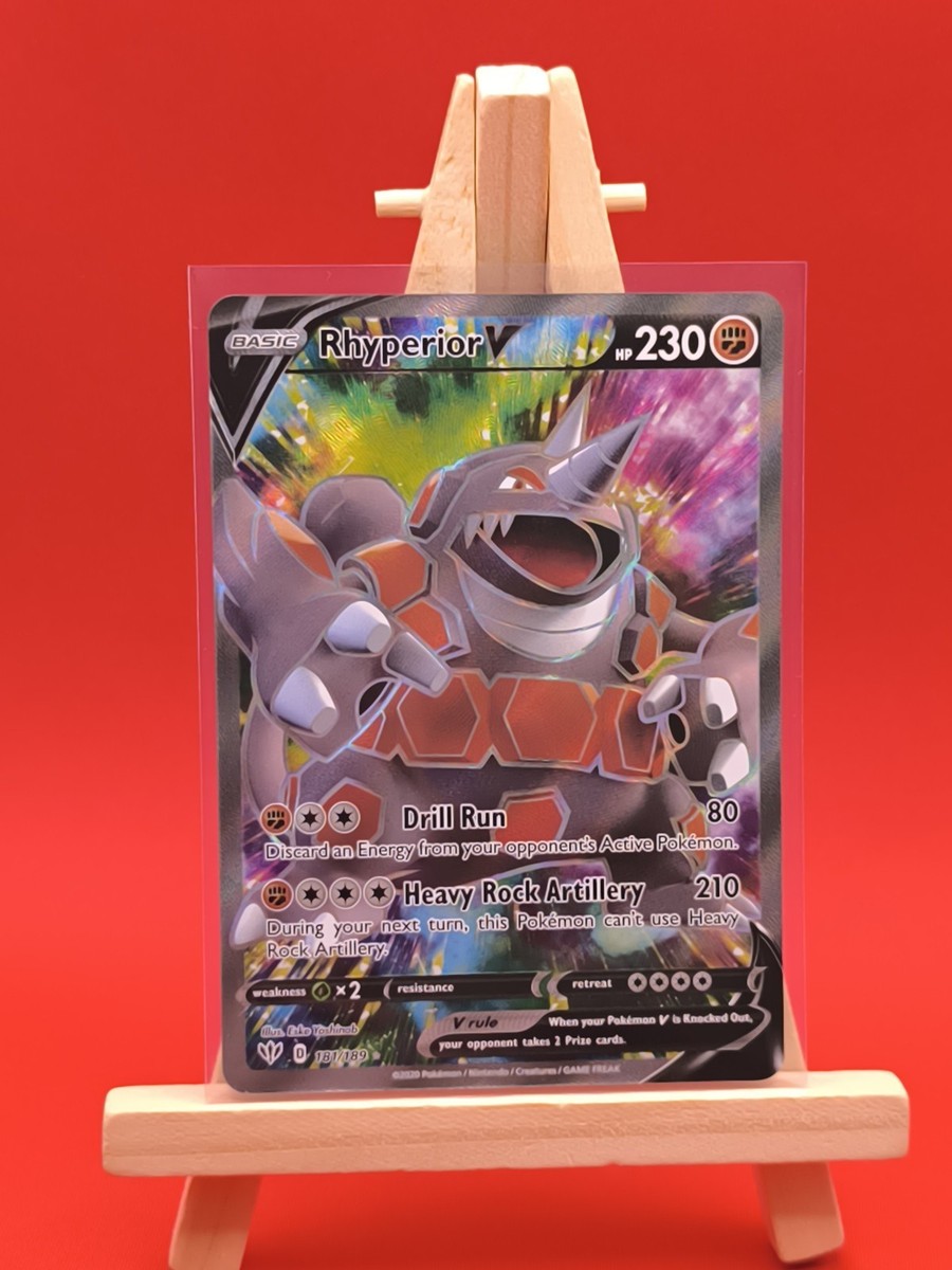 Rhyperior V 181/189 Darkness Ablaze Full Art Ultra Rare Pokemon