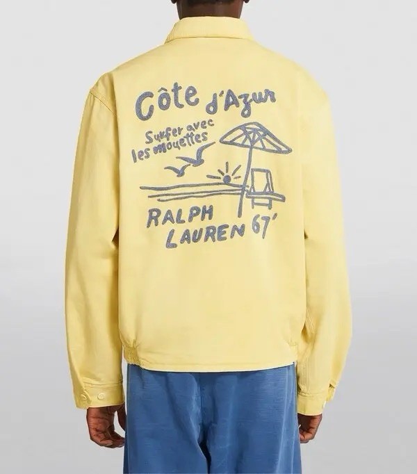VERY RARE! NWT! POLO RALPH LAUREN COTE D'AZUR MENS XL YELLOW HARRINGTON JACKET