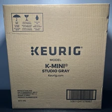 Keurig K-Mini Single Serve K-Cup Pod Coffee Maker - Studio Gray *NEW SEALED*