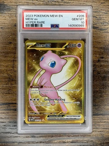 2023 Pokemon Mew EN-151 MEW ex #205 Hyper Rare PSA 10